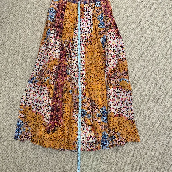 ANTHROPOLOGIE BHANUNI BY JYOTI Panthera Pleated Maxi Skirt. Size 4. NWT - Picture 4 of 8